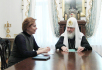 Встреча Святейшего Патриарха Кирилла с губернатором Ханты-Мансийского автономного округа Н.В. Комаровой