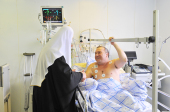 Святейший Патриарх Кирилл посетил в госпитале им. Бурденко командующего ВДВ генерал-лейтенанта В.А. Шаманова