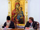 Митрополит Филарет принял участие в заседании координационного совета по сотрудничеству между органами государственного управления и Белорусской Православной Церковью