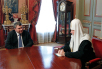 Встреча Святейшего Патриарха Кирилла с министром обороны РФ А. Э. Сердюковым
