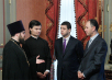 Встреча Святейшего Патриарха Кирилла с послом Палестины в России Фаедом Мустафой