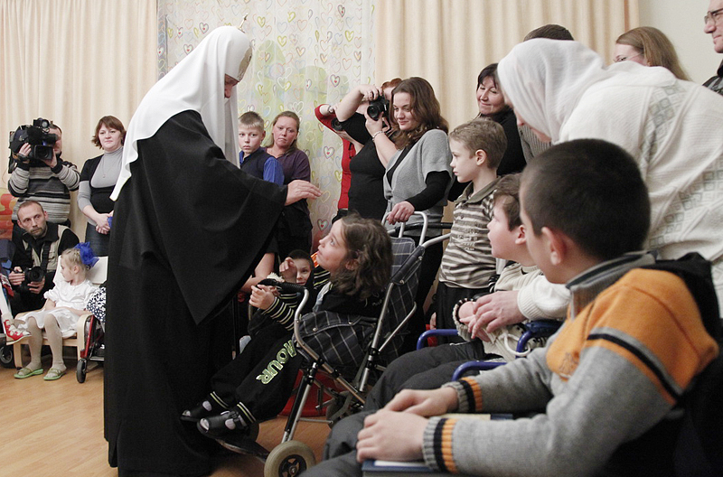 Посещение Святейшим Патриархом Кириллом детского хосписа в Санкт-Петербурге