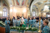 Патриаршее служение в Покровском монастыре в Москве в праздник иконы Божией Матери, именуемой «Скоропослушница»