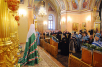 Патриаршее служение в Покровском монастыре в Москве в праздник иконы Божией Матери, именуемой «Скоропослушница»