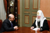 Встреча Святейшего Патриарха Кирилла с мэром г. Гюмри В.Н. Гукасяном