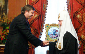 Святейший Патриарх Кирилл встретился с министром юстиции РФ А.В. Коноваловым