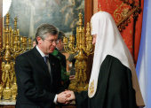 Святейший Патриарх Кирилл встретился с губернатором Волгоградской области А.Г. Бровко