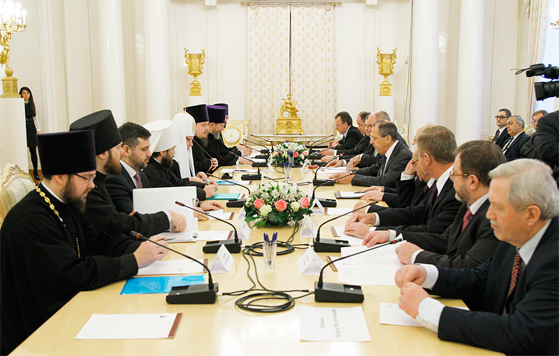 Встреча Святейшего Патриарха Кирилла с членами Коллегии Министерства иностранных дел России