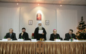 Патриарший экзарх всея Беларуси принял участие в XV Рождественском вечере Христианского образовательного центра имени святых Мефодия и Кирилла