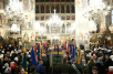 Патриаршее служение в Патриаршем Успенском соборе Московского Кремля в день памяти святителя Московского Филиппа