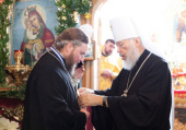 Блаженніший митрополит Київський Володимир очолив урочистості з нагоди ювілею єпископа Уманського і Звенигородського Пантелеїмона