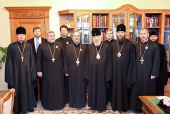 Блаженнейший митрополит Киевский Владимир принял делегацию Бухарестского православного богословского факультета