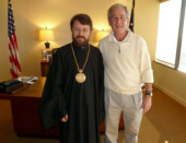 Митрополит Волоколамский Иларион встретился c экс-президентом США Джорджем Бушем-младшим