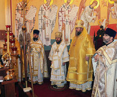 Митрополит Волоколамский Иларион сослужил Предстоятелю Православной Церкви в Америке за Божественной литургией в Свято-Серафимовском соборе Далласа
