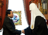 Зустріч Святішого Патріарха Кирила з послом Філіппін в Росії В. Гарсіа