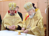 Блаженнейший митрополит Владимир совершил освящение храма в честь святой равноапостольной княгини Ольги в Киеве