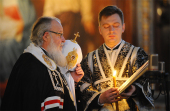 Святіший Патріарх Кирил звершив вечірню з чином прощення у Храмі Христа Спасителя
