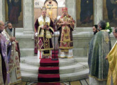 Епископ Корсунский Нестор принял участие в общеправославной Литургии в греческом соборе в Париже