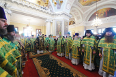 Патриаршее служение в Свято-Даниловом монастыре в день памяти святого благоверного князя Даниила Московского