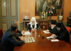 Встреча Святейшего Патриарха Кирилла с губернатором Ульяновской области С.И. Морозовым