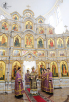 Патриаршее служение в храме Троицы Живоначальной в Орехово-Борисове в неделю вторую Великого поста