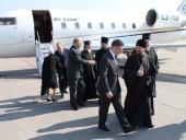 Состоялась встреча митрополита Волоколамского Илариона со Святейшим Патриархом Сербским Иринеем