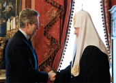 Предстоятель Русской Православной Церкви принял посла Италии в России Антонио Ланди