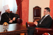 Митрополит Волоколамский Иларион встретился с министром иностранных дел Сербии