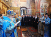 Патріарше служіння в Благовіщенському соборі Кремля у свято Благовіщення Пресвятої Богородиці