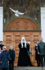 Патриаршее служение в Благовещенском соборе Кремля в праздник Благовещения Пресвятой Богородицы