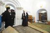 Молебень біля раки з мощами святителя Тихона, Патріарха Всеросійського, в Донському монастирі