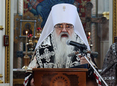 Митрополит Филарет совершил заупокойное богослужение по погибшим в результате теракта в минском метро