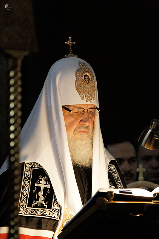 Патриаршее служение в Иоанно-Предтеченском ставропигиальном женском монастыре Москвы в канун Великого вторника
