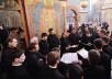 Патріарше служіння в Архангельському соборі Кремля в день Радониці
