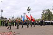 Святіший Патріарх Кирил взяв участь у Всеросійській духовно-патріотичній акції «Георгіївський парад — діти переможців»