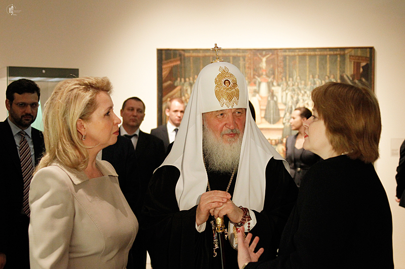 Відвідання Святішим Патріархом Кирилом виставки «Свята Русь» у Третяківській галереї