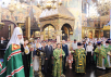 Патріарше служіння в Успенському соборі Московського Кремля в день Святого Духа