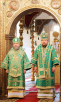 Патріарше служіння в Успенському соборі Московського Кремля в день Святого Духа