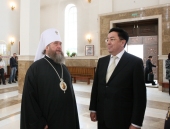 Митрополит Астанайский Александр встретился с новоназначенным председателем Агентства Республики Казахстан по делам религий