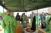 Освячення Святішим Патріархом Кирилом місця закладення нового гуртожитку Московської духовної академії