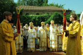 Иерархи Антиохийского Патриархата сослужили председателю ОВЦС за Божественной литургией на Антиохийском подворье в Москве