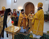 Епископ Ханты-Мансийский и Сургутский Павел совершил богослужение в храме святой великомученицы Екатерины в Риме