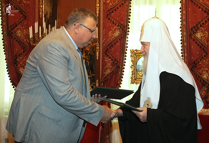 Подписание соглашения о сотрудничестве между Русской Православной Церковью и Федеральной таможенной службой России