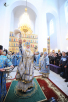 Vizita Patriarhului Kiril în eparhia de Abakan. Târnosirea bisericii Sfinţilor Întocmai cu Apostolii Împăraţi Constantin şi Elena din Abakan. Sfînta Liturghie în biserica nou sfinţită