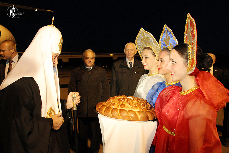 Vizita Patriarhului Kiril în eparhia de Magadan. Sosirea la Magadan