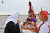Vizita Patriarhului Kiril în eparhia de Abakan. Întîmpinarea Sanctităţii Sale în aeroportul din or. Kîzîl