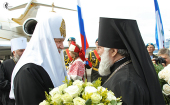 Vizita Patriarhului Kiril în eparhia de Irkutsk. Sosirea la Irkutsk