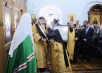 Slujirea Patriarhului Kiril la mănăstirea stavropighială Novo-Ierusalim cu hramul în cinstea Învierii Domnului