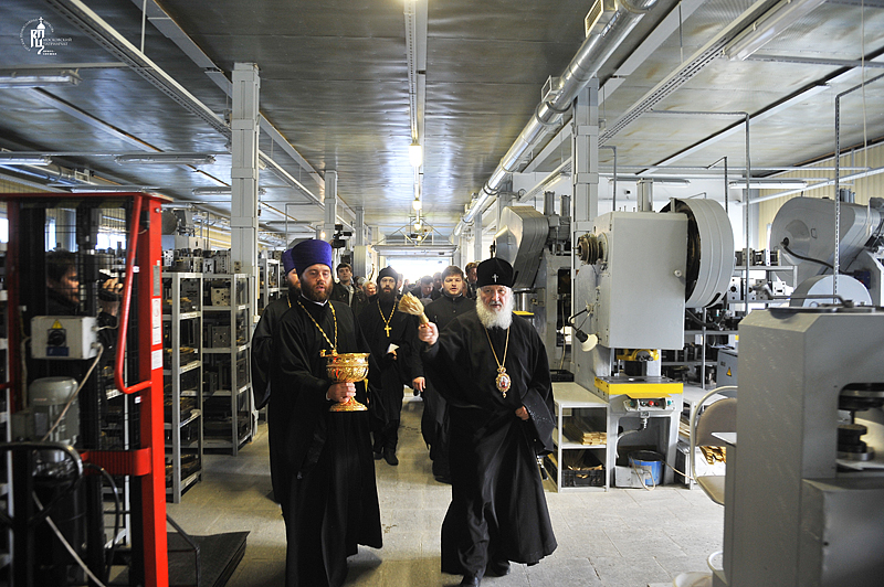 Посещение Святейшим Патриархом Кириллом художественно-производственного предприятия «Софрино»