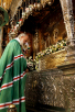 Slujirea Patriarhului Kiril în Lavra Sfintei Treimi în ajunul zilei de pomenire a Sfîntului Serghie, egumenului de Radonej